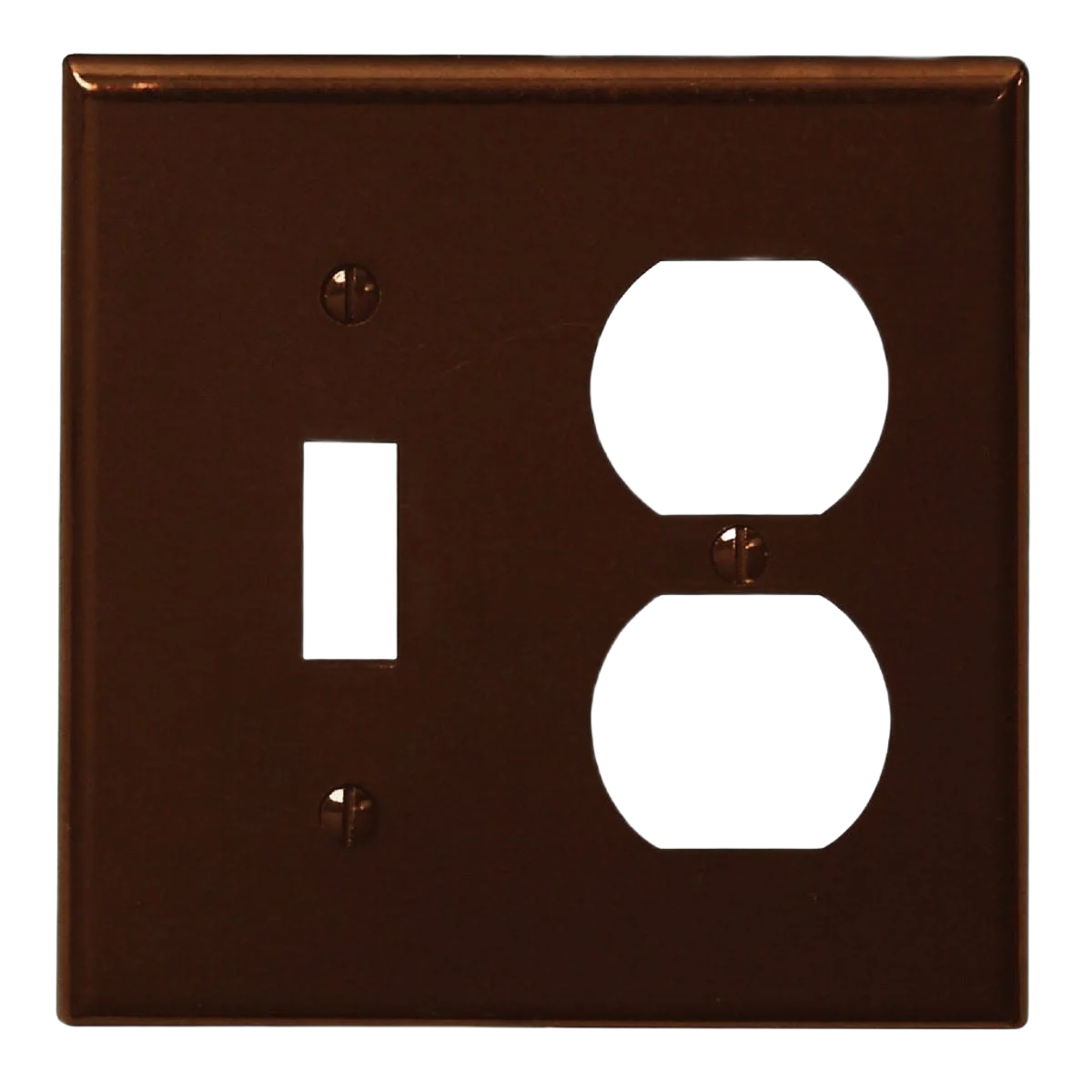 Genuine Leviton 2-Gang Single Toggle Duplex Brown Outlet Wall Plate Exceptional