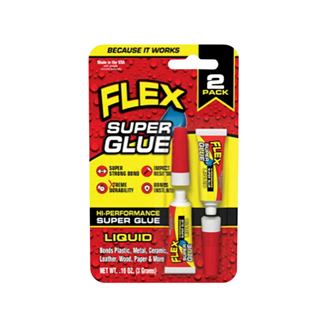Excellent Flex Super Glue 0.1 oz. Liquid Glue 2Pk Original