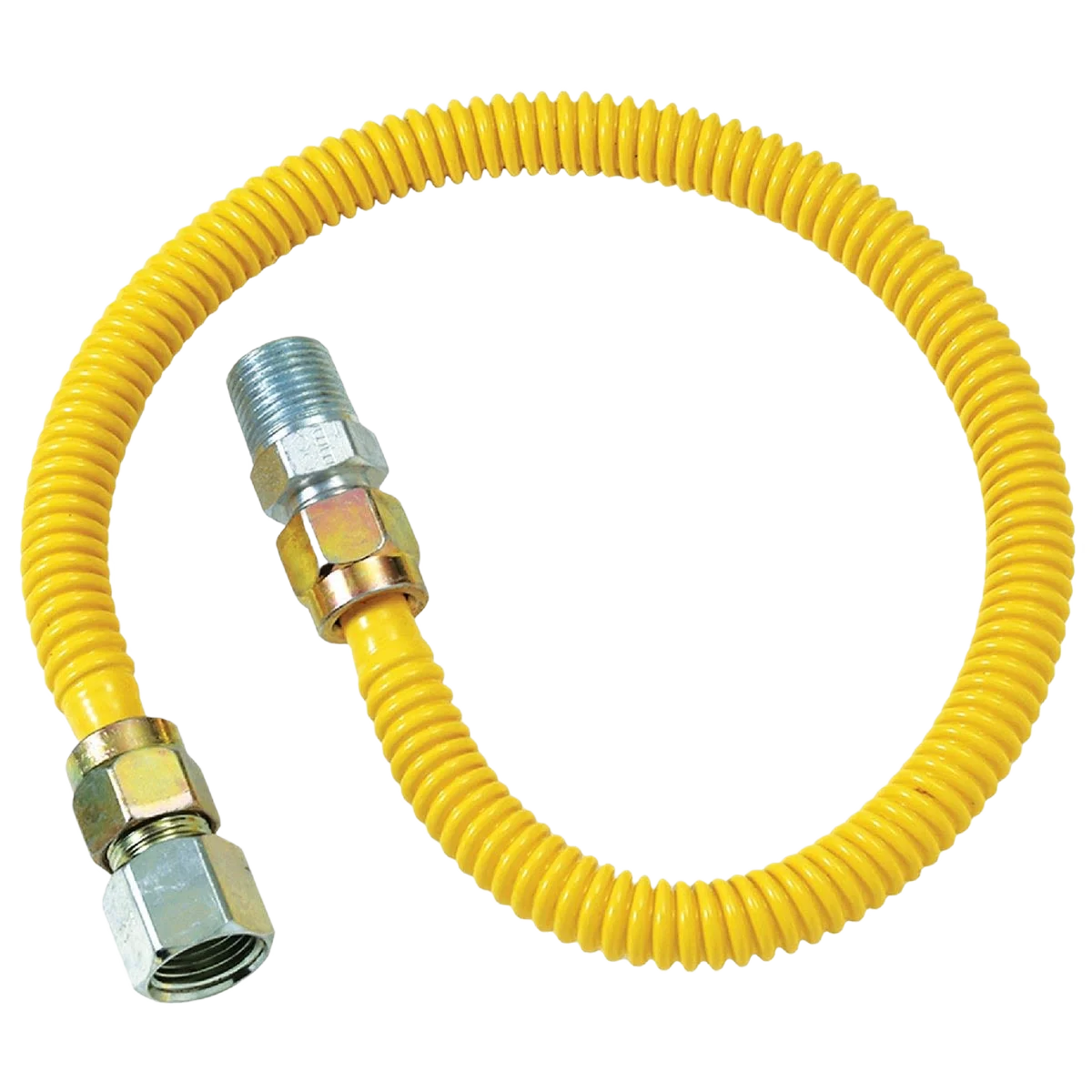 Original Design Dormont 1 2 OD x 48 Coated Stainless Steel Gas Connector 1 2 FIP x 1 2 MIP Original