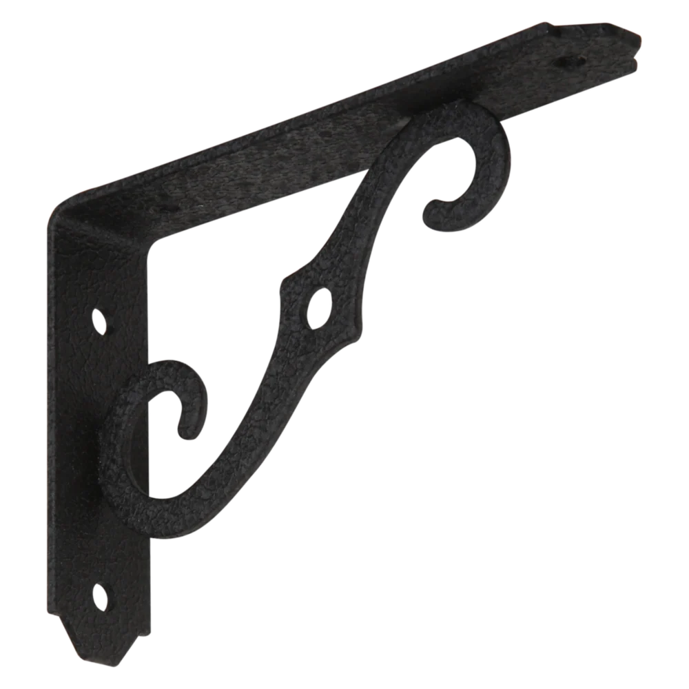 Healthy National Hardware 5 D. x 3-1 2 H. Black Steel Ornamental Shelf Bracket Plant Hanger Verified