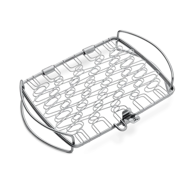 Easy-to-Use Weber Small Fish Stainless Steel Basket Superior