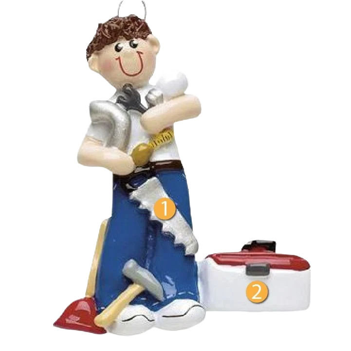 Secure Rudolph Me Personalized Mr. Fix It Ornament Enhanced