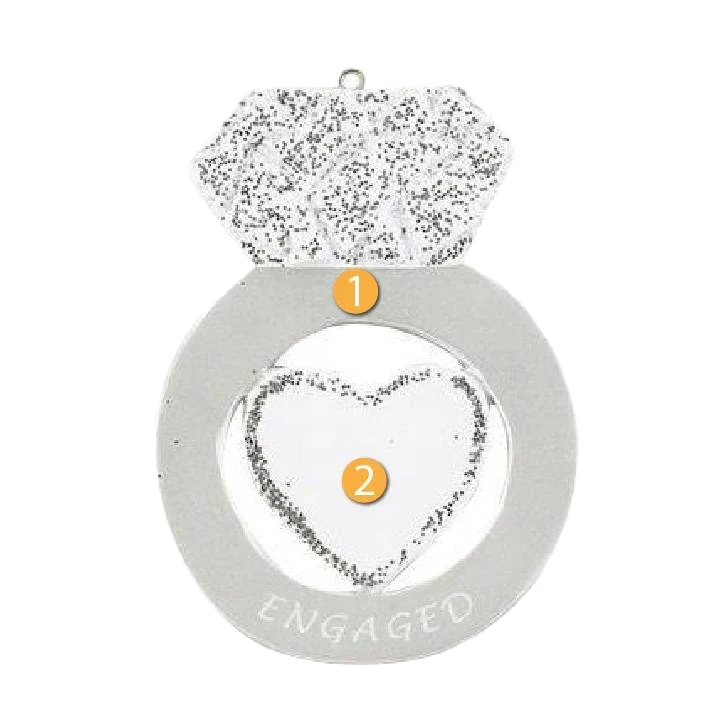 Green Rudolph Me Personalized Engagement Ring Ornament Stylish