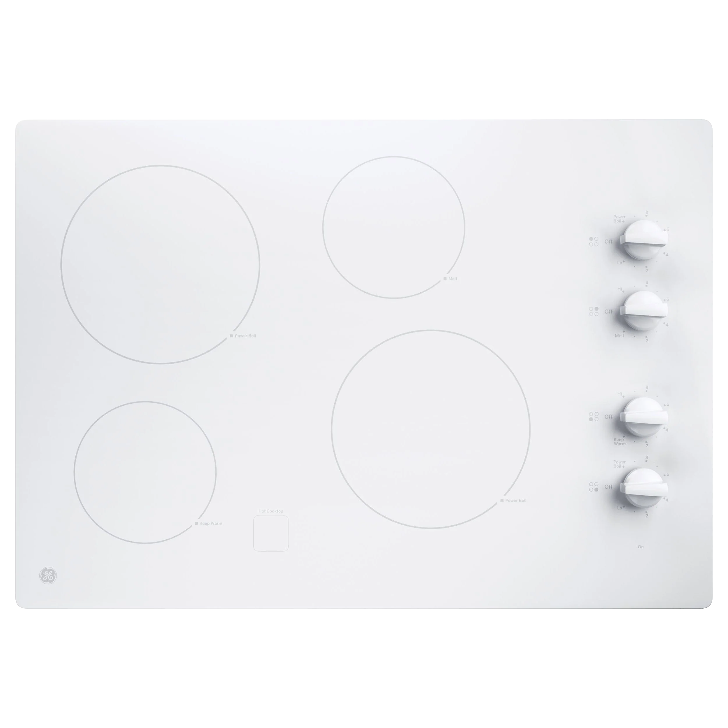 Efficient GE® 30 Built-In Knob Control Electric Cooktop Exceptional