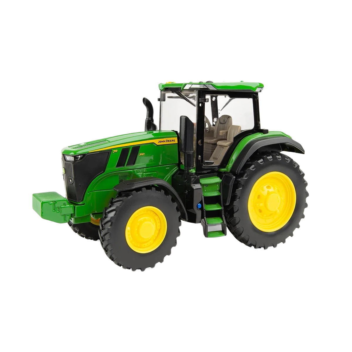 Next-Generation TOMY John Deere 1 32 Scale 7R 310 Tractor with Front Weights Steerable MFWD Axle Pure