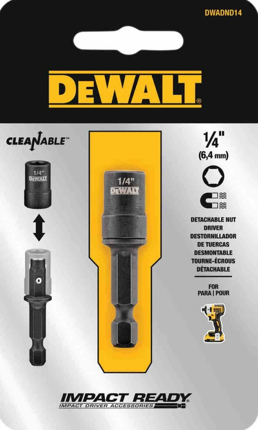 Organic DEWALT Impact Ready 1 4 x 2 Cleanable Magnetic Nut Driver Official
