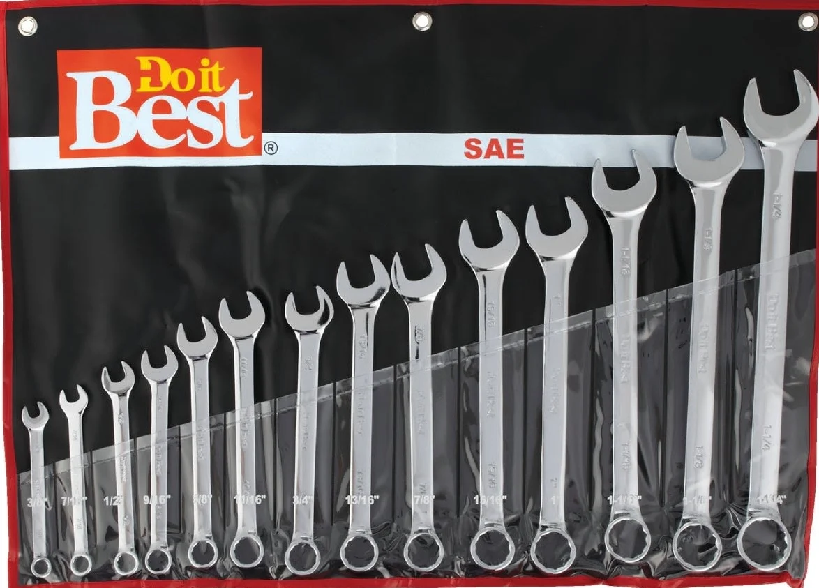 Proven Do it Standard 12-Point Combo Wrench Set 14-Pc Clean