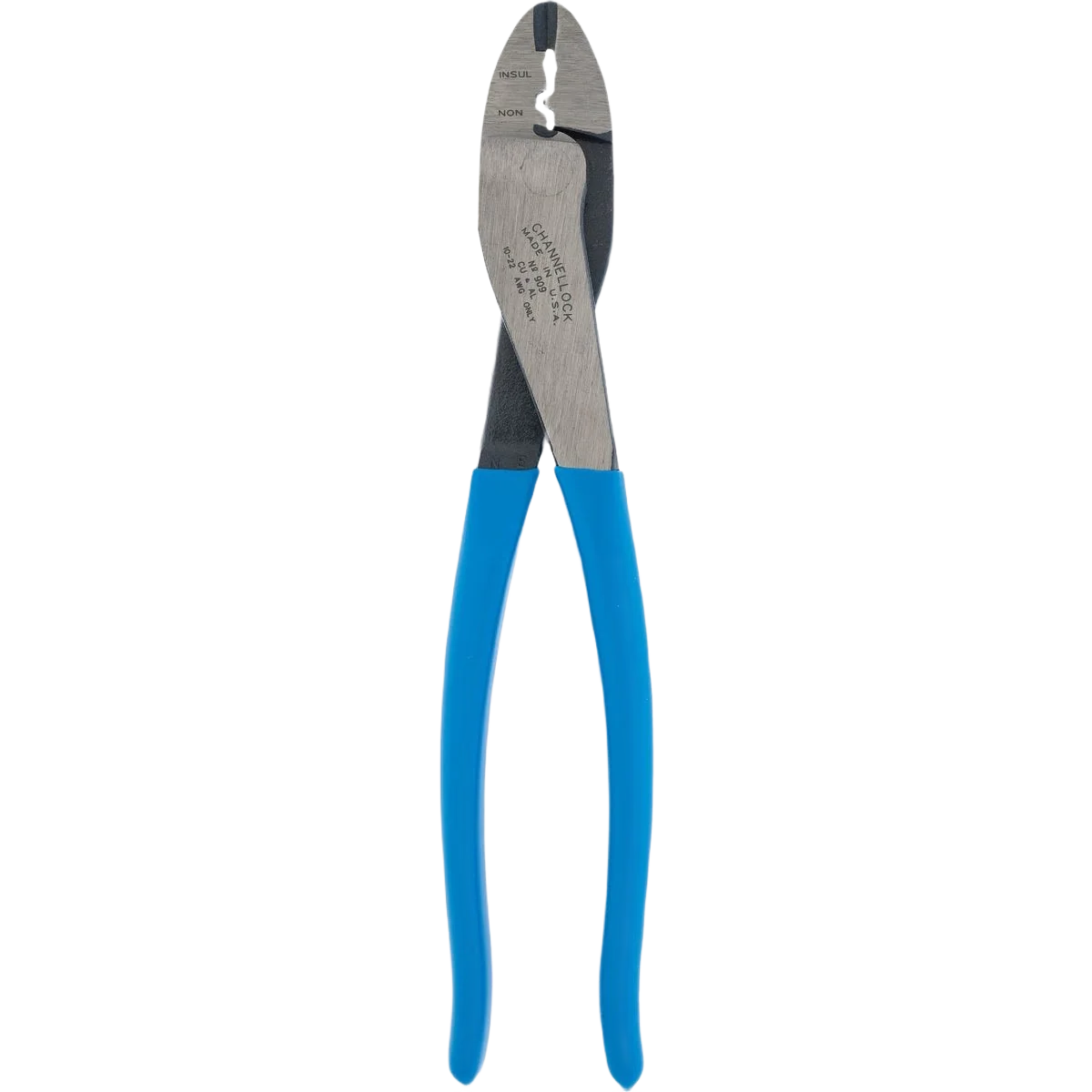 Effective Channellock Polished High-Carbon Drop-Forged Steel Crimp Cut Plier 9-1 2 Sophisticated