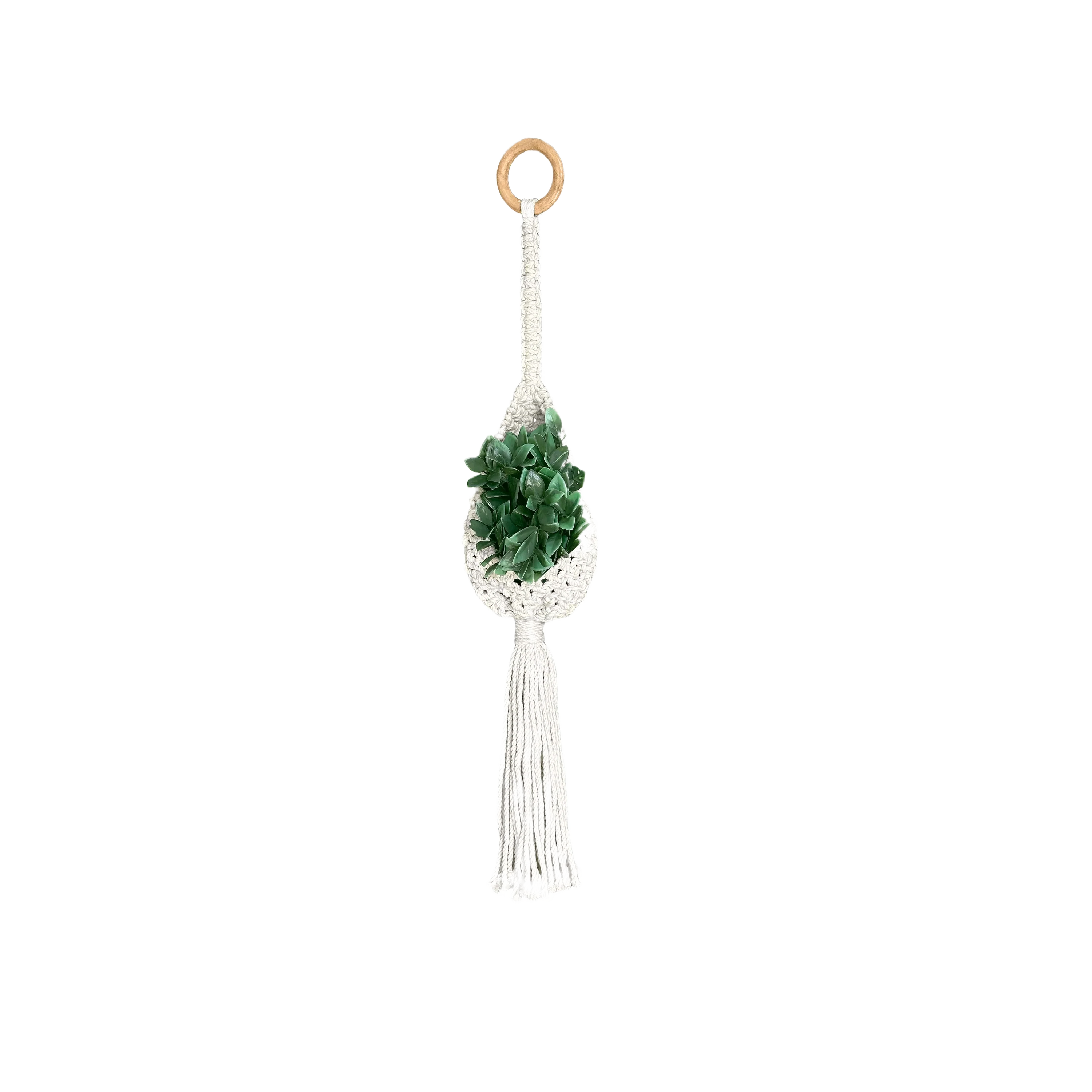 High-Grade Meesh Drops 3-4 Medium Air Plant Macrame Holder 25 Length Versatile