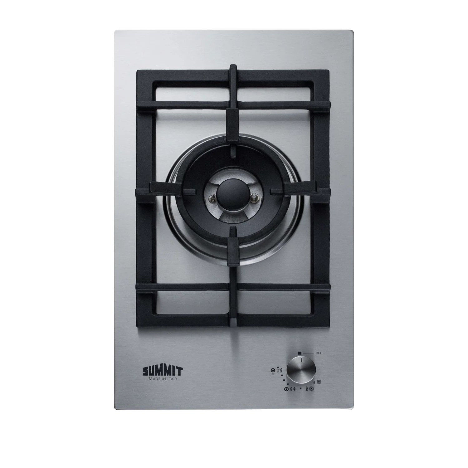 Consistent 12 Wide 1-Burner Gas Cooktop In Stainless Steel Effective