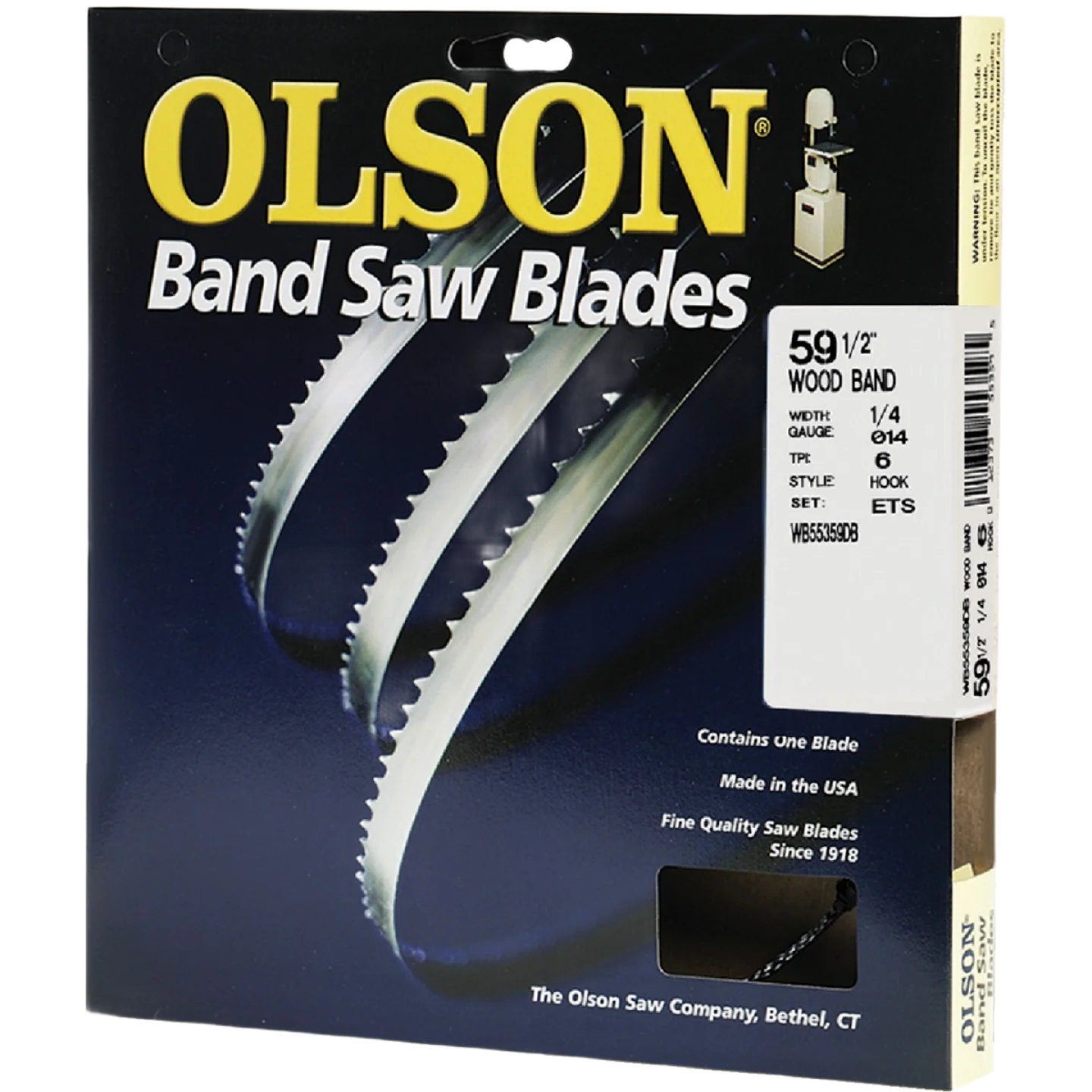 Original Olson 59-1 2 x 1 4 in. 6 TPI Hook Wood Cutting Band Saw Blade Contemporary