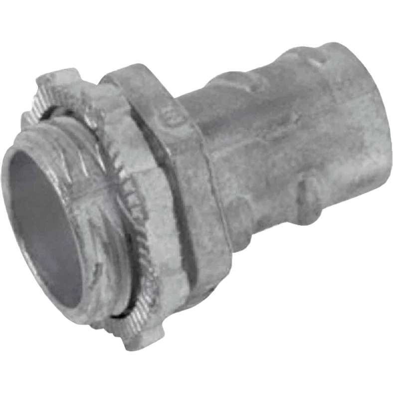 Professional Halex 1 2 In. Screw-In Armored Cable Conduit Connector 5-Pack Lightweight