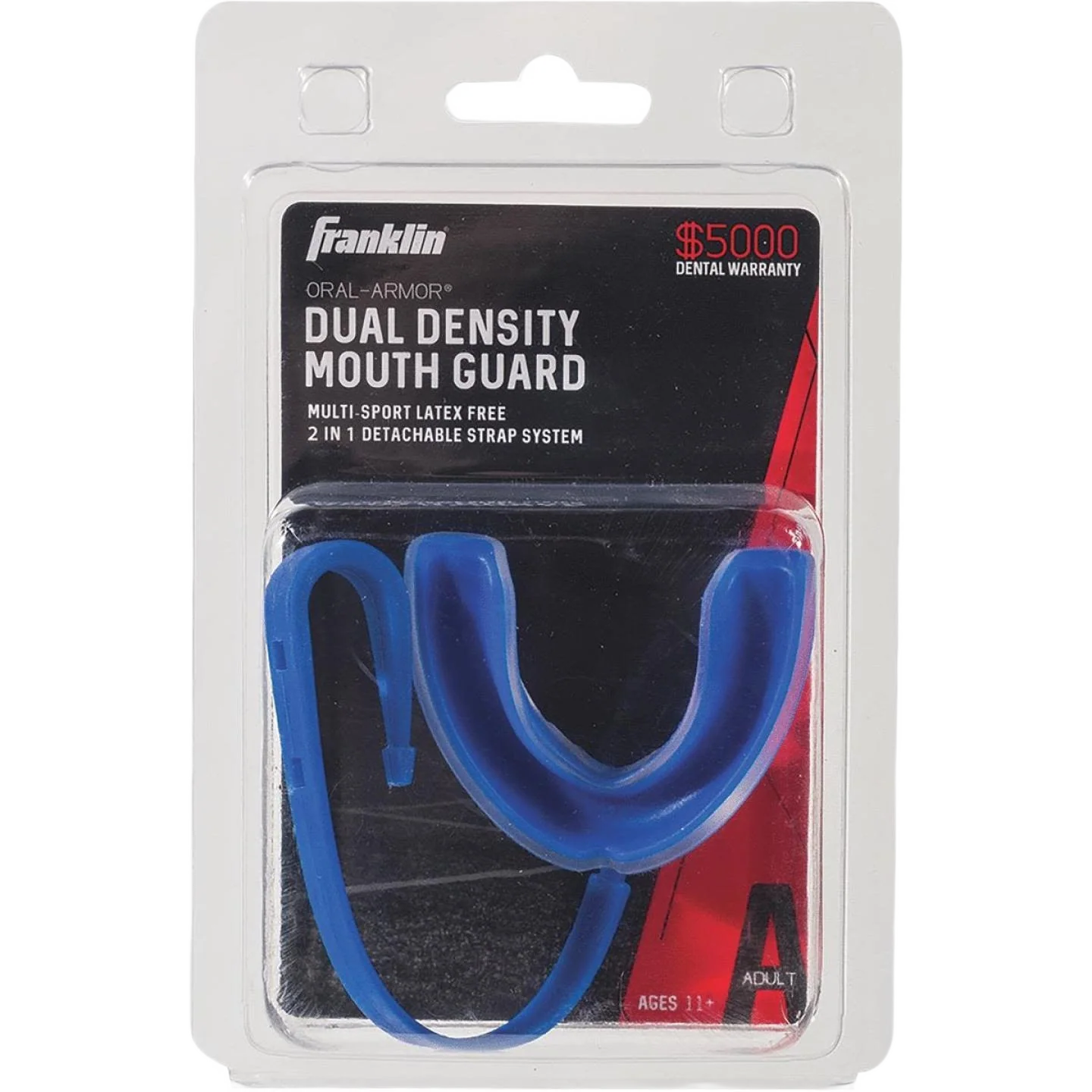 Healthy Franklin Sports Youth Sports Dual Density Mouthguard w Strapping System Detailed