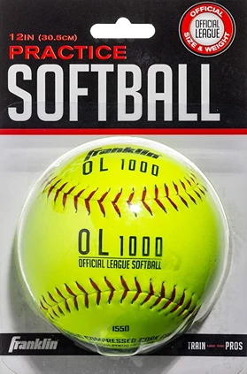 World-Class Franklin Sports OL1000 Fastpitch 12 Inch Yellow Softball Selected
