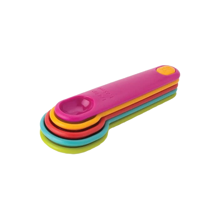 Specialty Joie Assorted Colors Measuring Spoons Set of 5 Relaxed