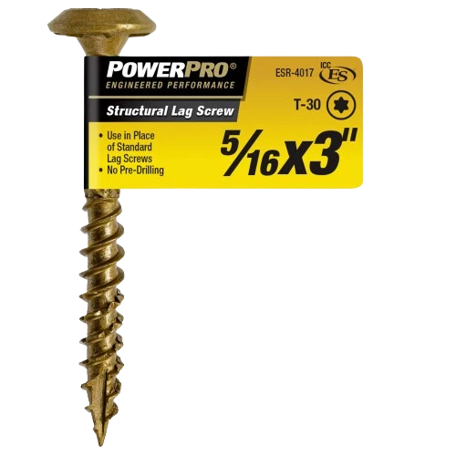 Long-Lasting Power Pro 5 16 In. x 3 In. Structural Lag Screw Classic
