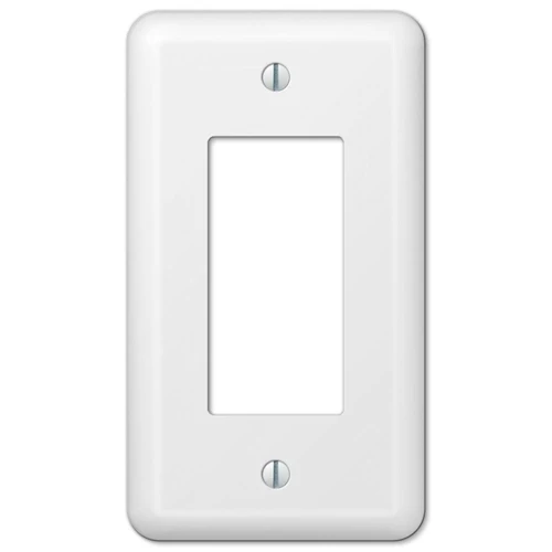 Convenient Amerelle 1 Rocker Devon White Wallplate Classic