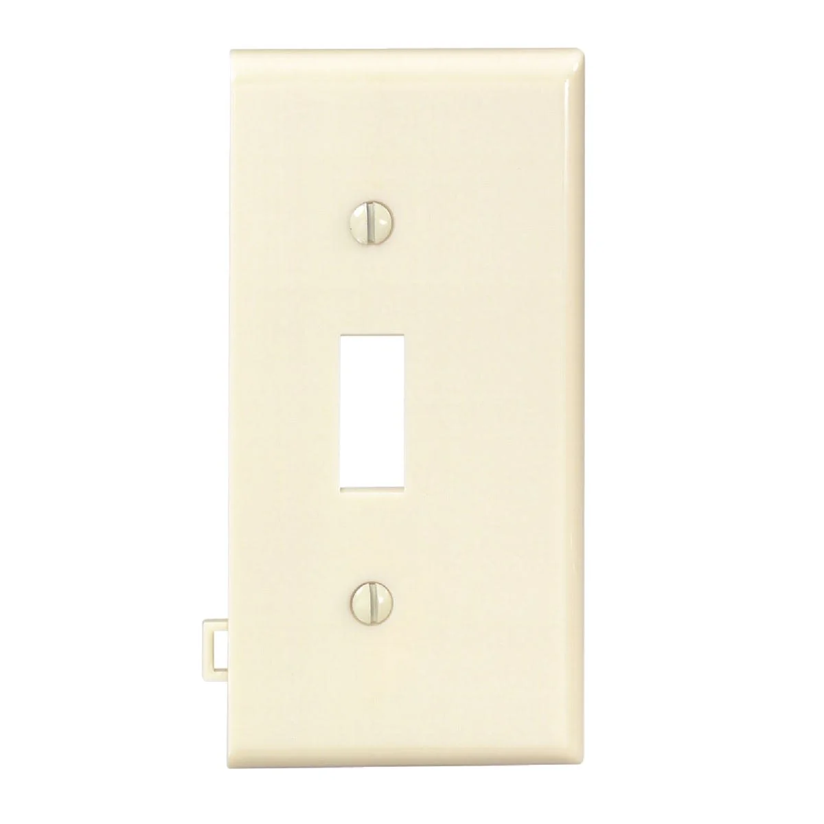 High-End Leviton 1-Gang Ivory Plastic Sectional Toggle Switch Wall Plate End Panel Eco-Friendly