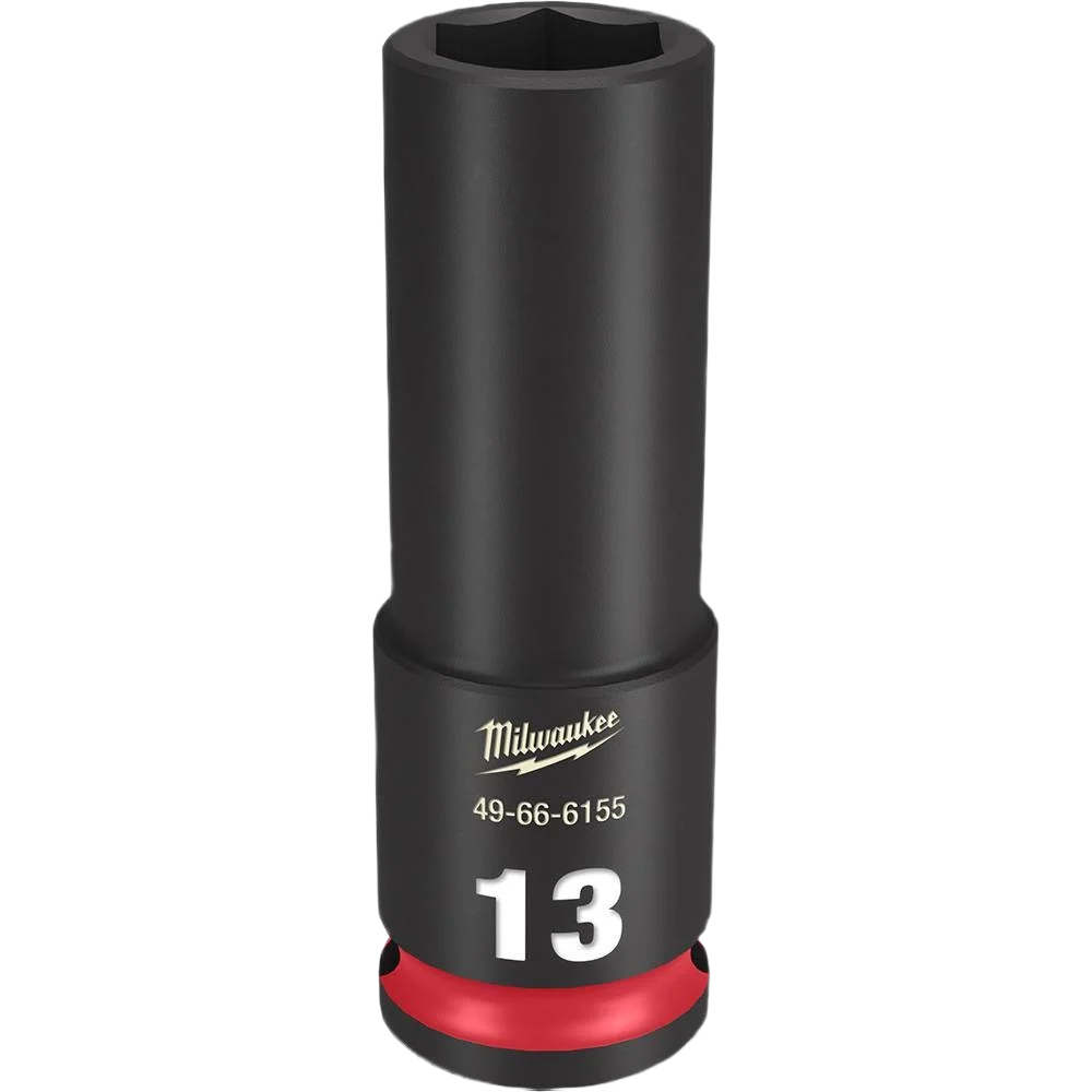 Selected Milwaukee SHOCKWAVE™ Impact Duty™ 3 8 Drive 13-mm Deep 6 Point Socket Unique