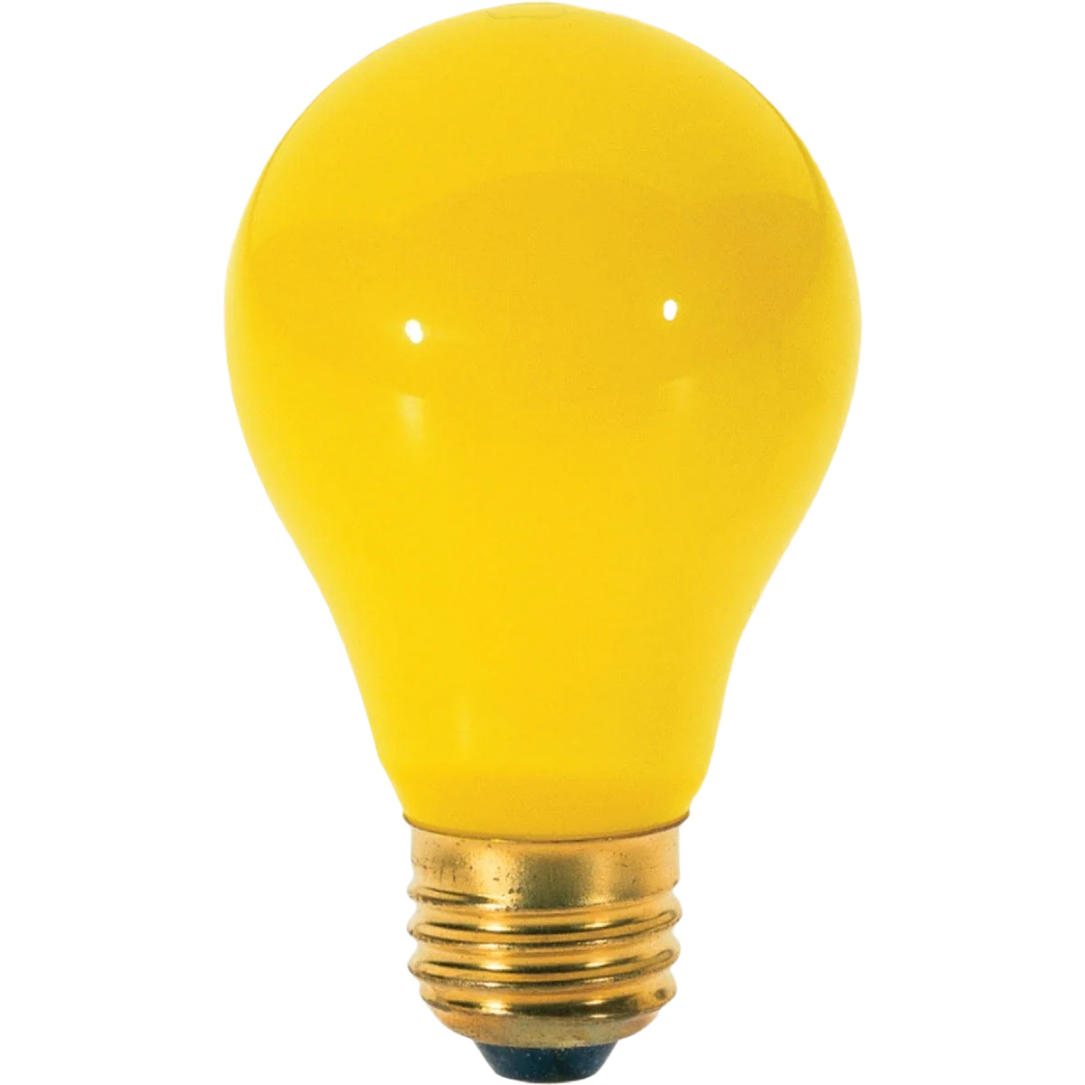 Exclusive Satco 60 Watt A19 Yellow Incandescent Bug Light Bulb Casual