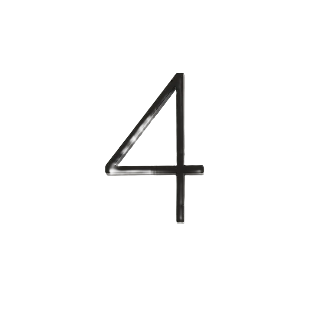 Contemporary Hillman Distinctions 5-In. Floating Mount Black House Number 4 Healthy