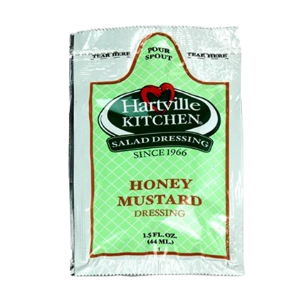 Natural Hartville Kitchen Honey Mustard Dressing 1.5 oz. Packets Case of 60 Minimalist