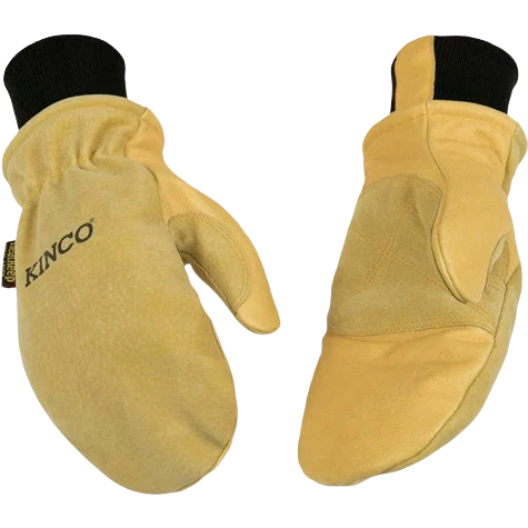 Breathable Kinco Men's XL Premium Suede Pigskin Winter Work Gloves Safe