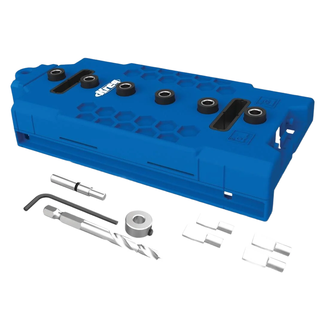 Next-Generation Kreg Shelf Pin Jig with 5mm Bit Detailed