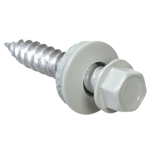 Dependable Hillman 10 X 1 In. White Painted Head Self Piercing Sheeter Screw High-End