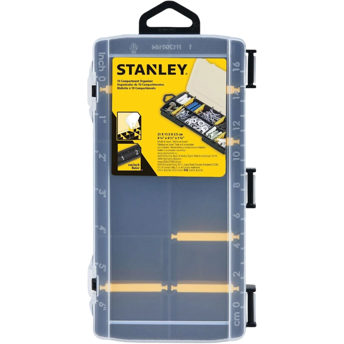 Premium Flambeau Tuff Tainers 12-Pocket Parts Storage Box Smart
