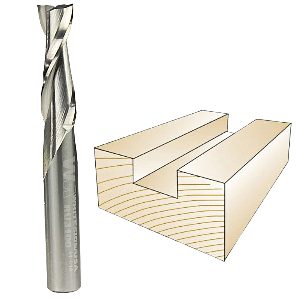 Outstanding Whiteside Spiral Upcut Bit 5 16 in. SH x 5 16 in. CD x 1 in. CL High-Performance