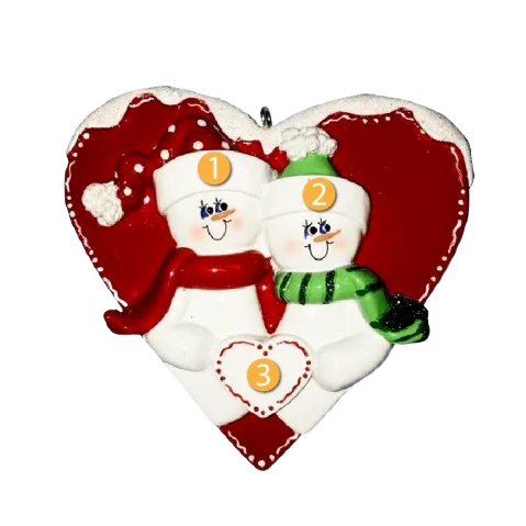 High-Grade Rudolph Me Personalized Snow Sweethearts Ornament Pure