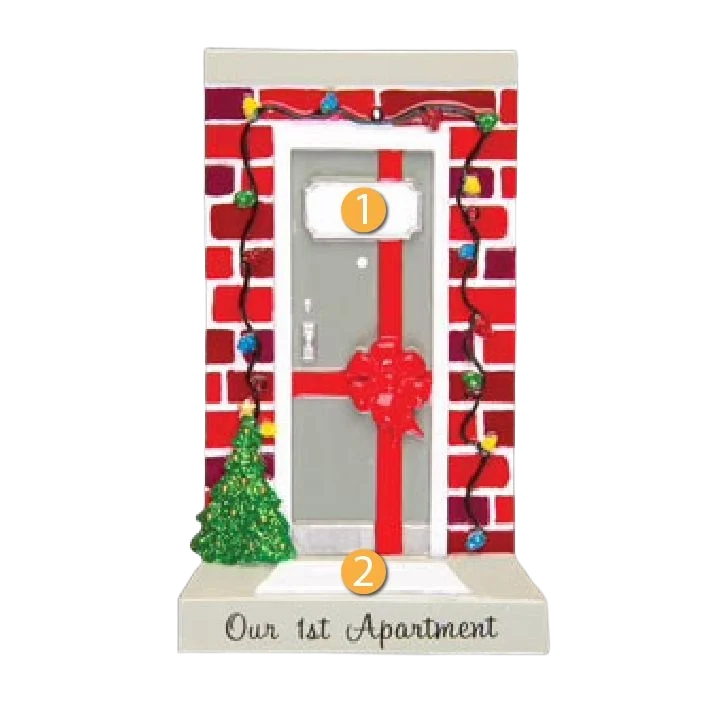 Sustainable PolarX Personalized Our First New Apartment Ornament High-Grade