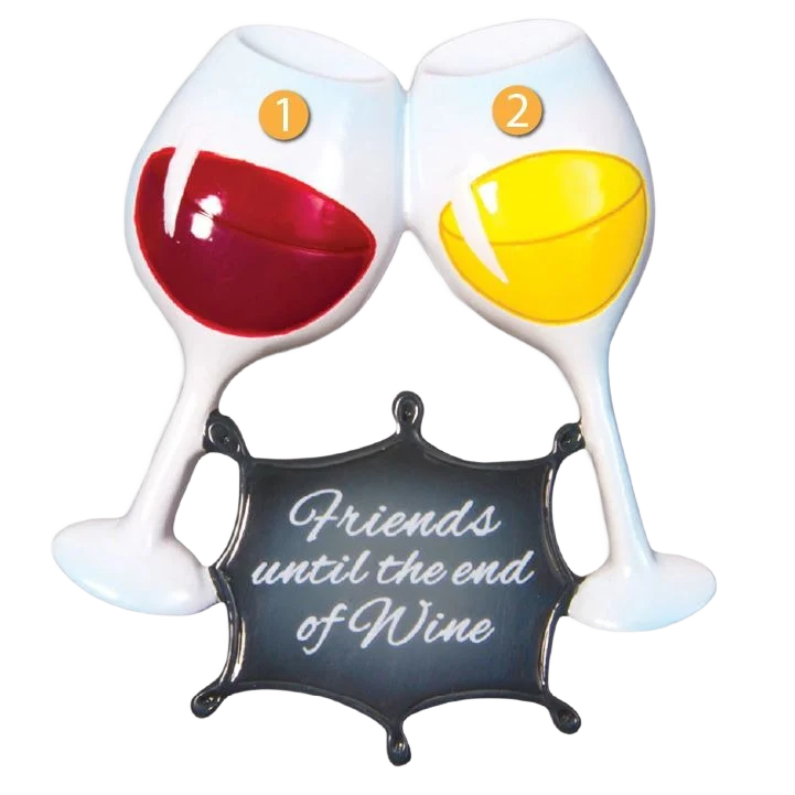 Luxury PolarX Personalized Friends Until the End Ornament Innovative
