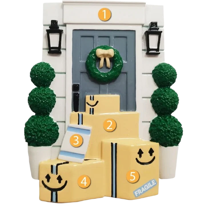 Outstanding PolarX Personalized Door with Packages Ornament Premium Material