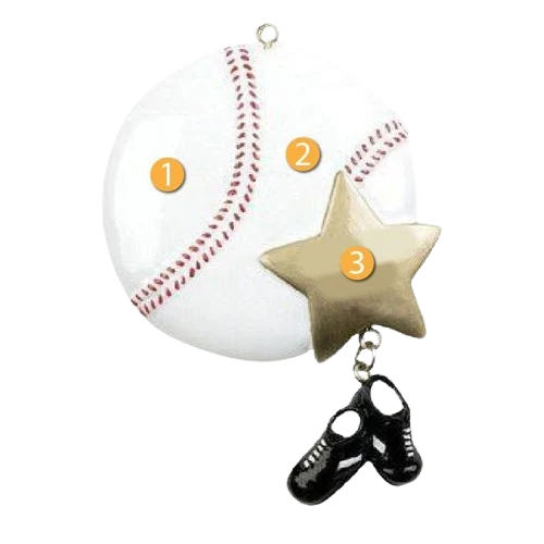 Fine Rudolph Me Personalized Baseball Star Ornament Comfortable