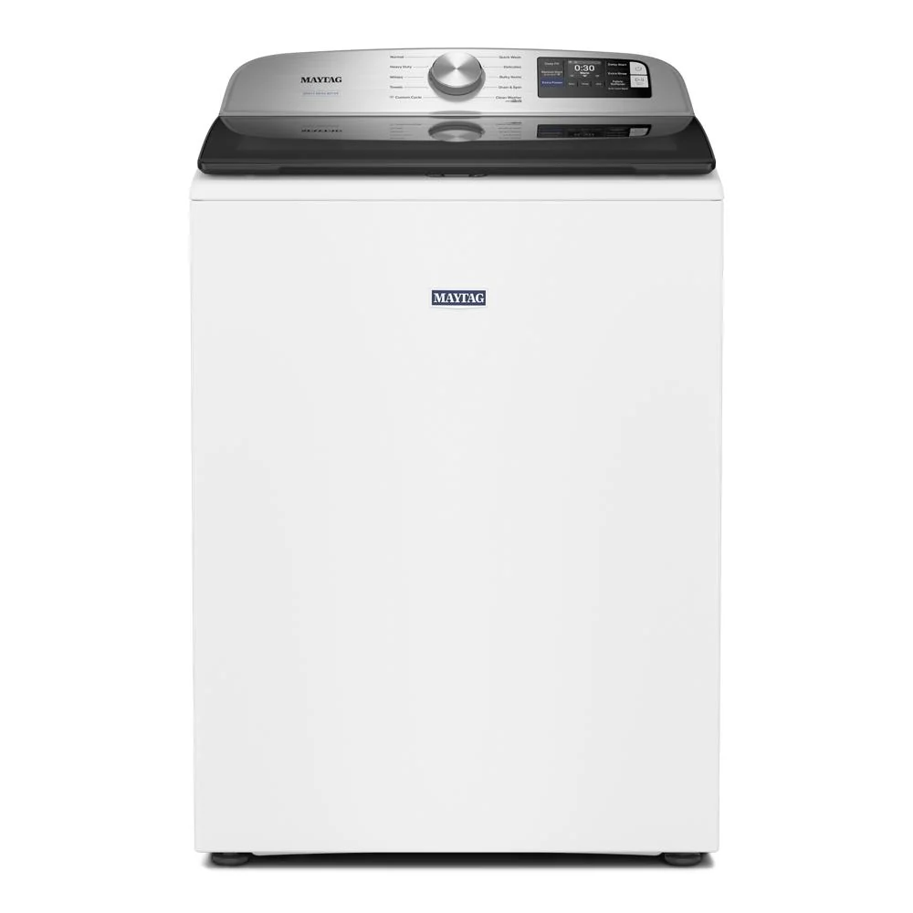 Contemporary 5.2 Cu. Ft. Top Load Agitator Washer with Extra Power and Smart Appliance Breathable