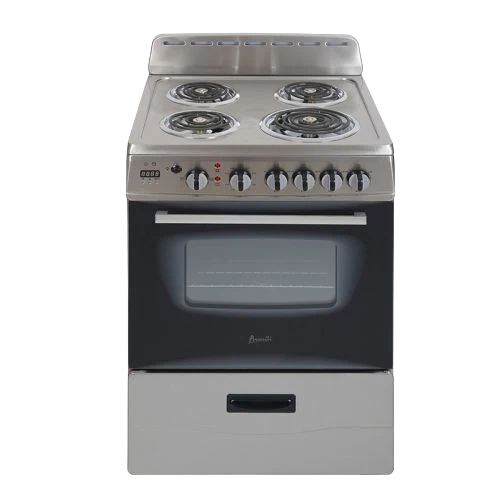Excellent Avanti 24 Electric Range Oven with Framed Glass Door - Stainless Steel Green