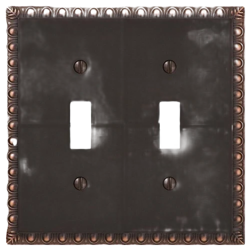 Relaxed Amerelle 2 Toggle Egg and Dart Antique Bronze Wall Plate Durable