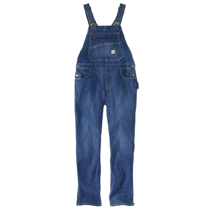 Efficient Carhartt Women's Arches Small Denim Bib Overall Refined