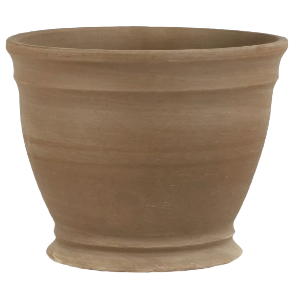 Safe Border Concepts Gallicus Basalt Chocolate Marbled Clay Pot 7.5 in. x 10 in. Functional