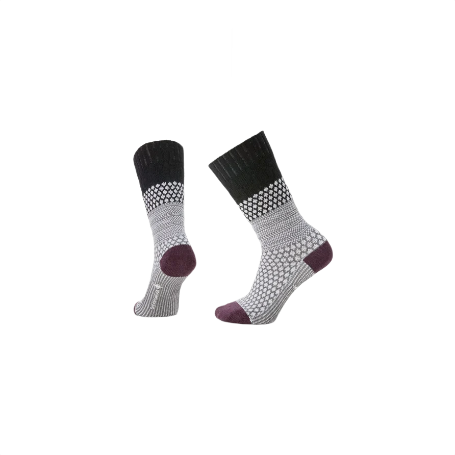 Expertly Made Smartwool Women's Black Everyday Popcorn Cable Crew Socks Original Design