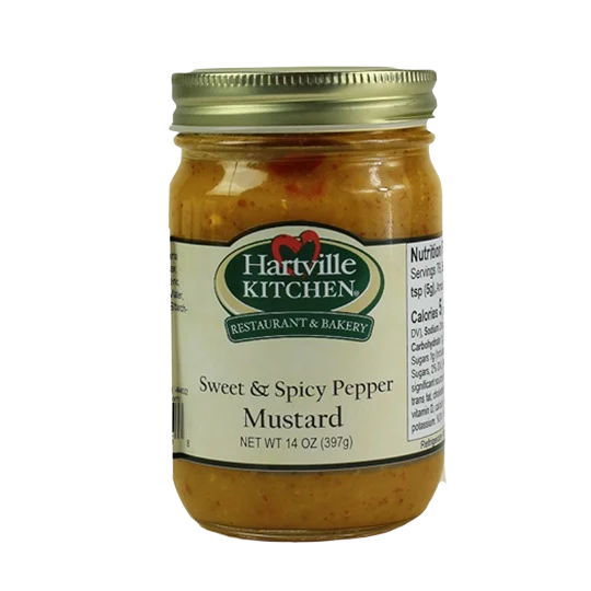 Long-Lasting Hartville Kitchen Sweet and Spicy Mustard 14 oz. Top-Quality