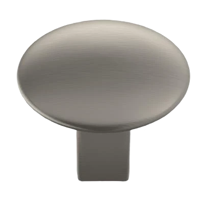 Functional Amerock Riva 1-1 4 Diameter Satin Nickel Cabinet Knob Optimized
