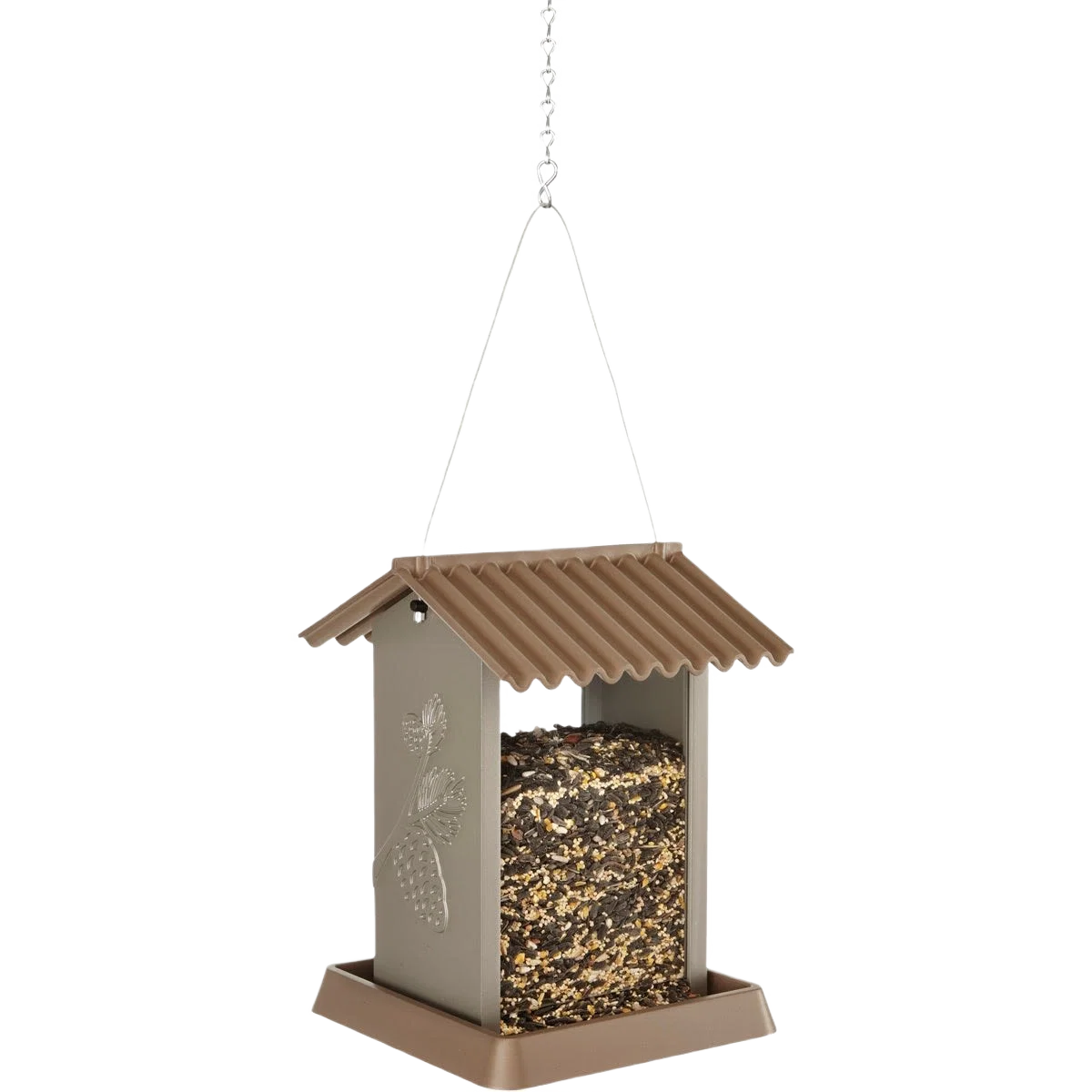 High-Performance North States Brown Plastic Hopper Bird Feeder 3 lb. Capacity Superior