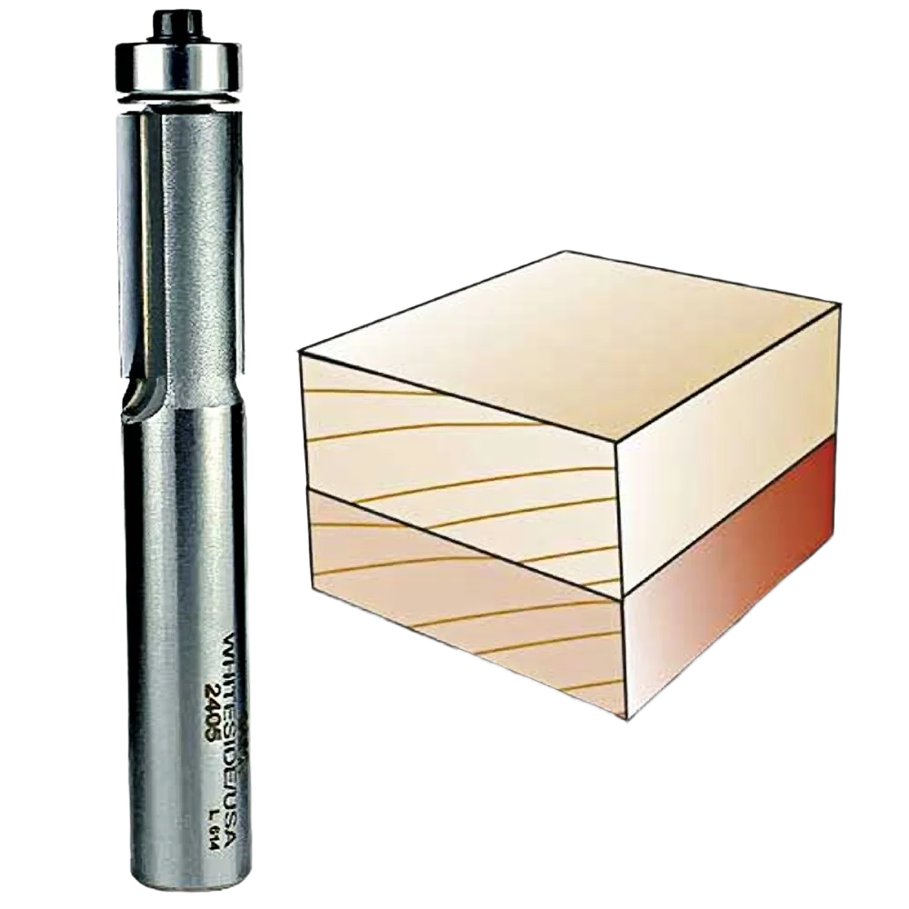 Fine Whiteside Flush Trim Bit 1 2 in. SH x 1 2 in. CD x 1 in. CL Modern