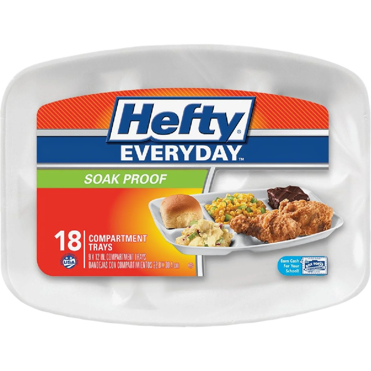 Eco-Friendly Hefty Everyday Compartment Foam Plate Selected