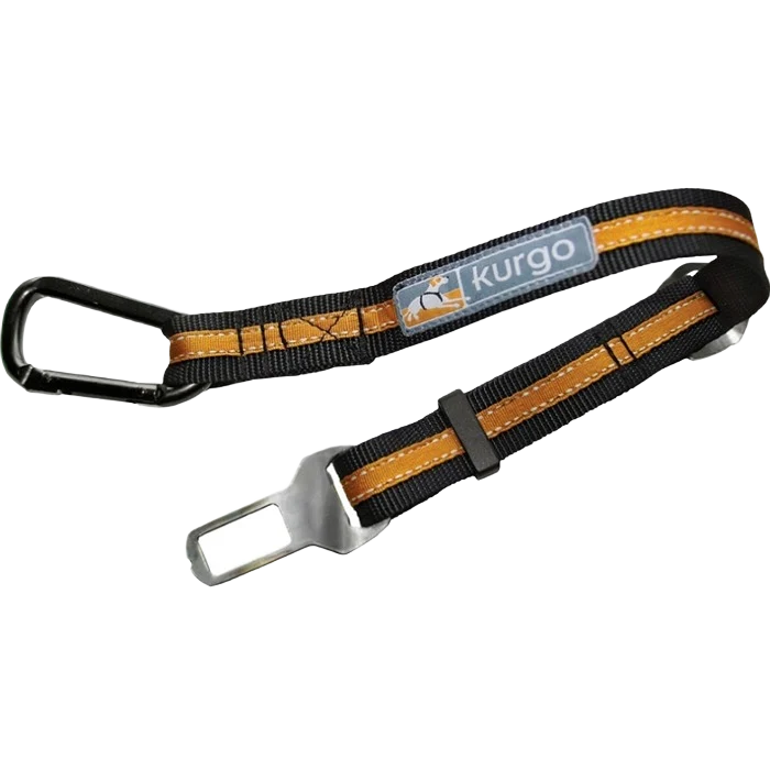 Exclusive Kurgo Orange Tether Seat Belt Functional