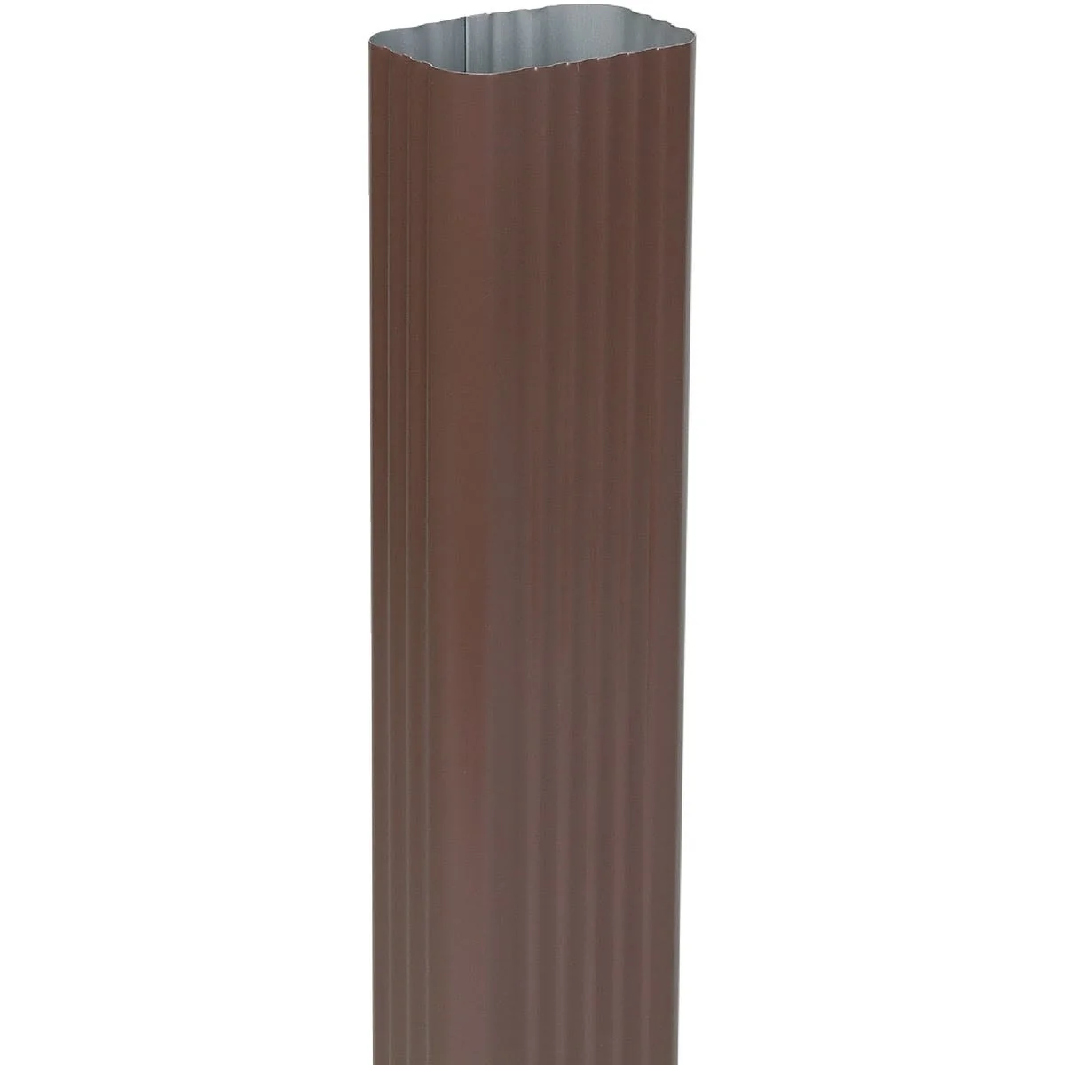 Genuine Spectra Metals 2 in. x 3 in. Aluminum Downspout Brown Consistent