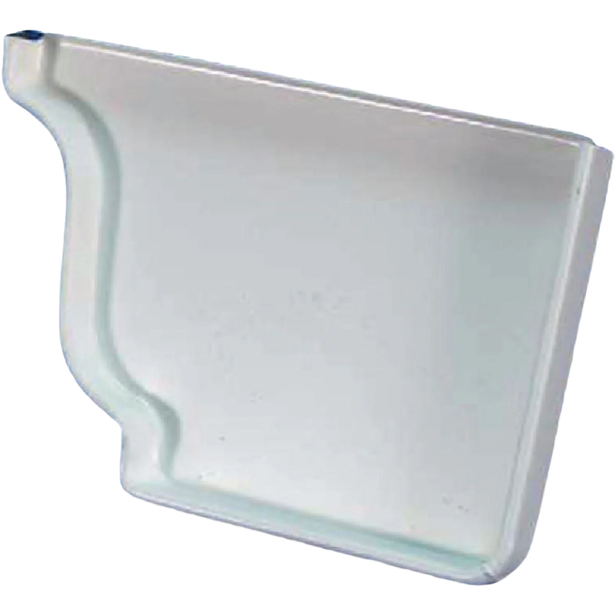 Casual Spectra Metals 5 in. Aluminum Right-Side Gutter End Cap White Fashionable